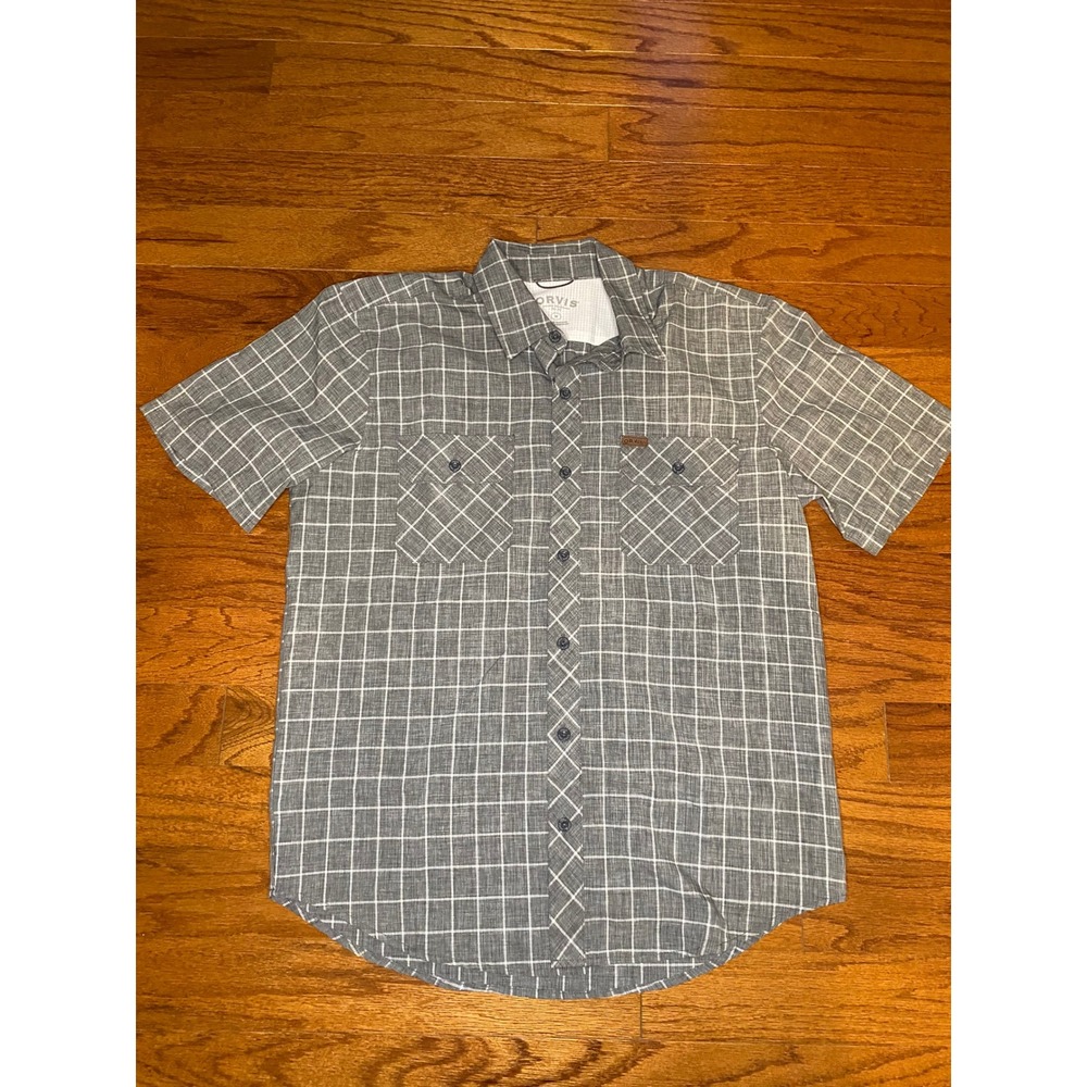 Orvis Gray Button Down Size Medium